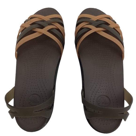 CROCS Isabelle Huarche Strappy Wedge Sandals - Picture 3 of 11